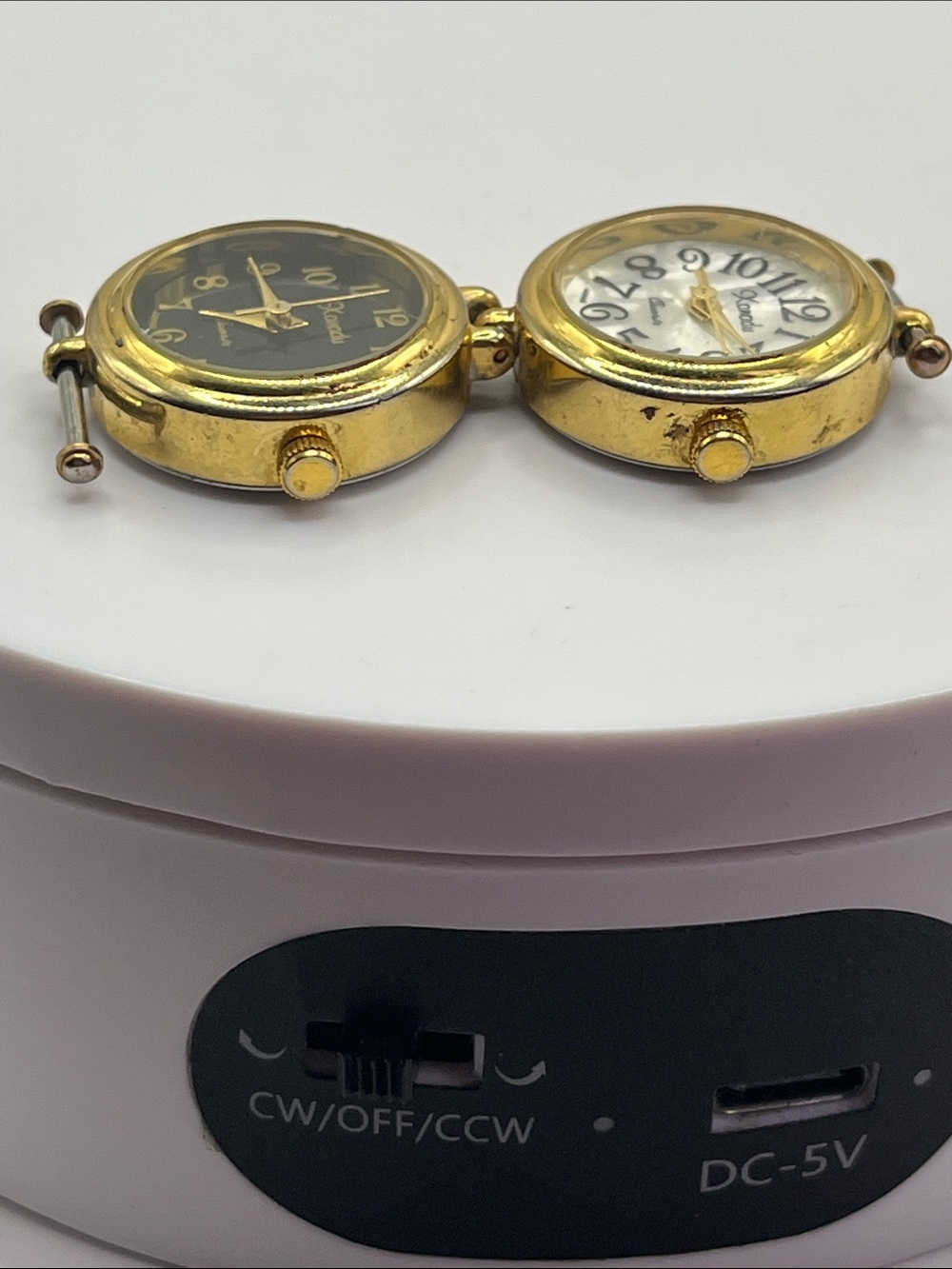 Quartz Xanadu Two‑Time‑Zone Watch new batteries works great 20mm - Picture 5 of 8